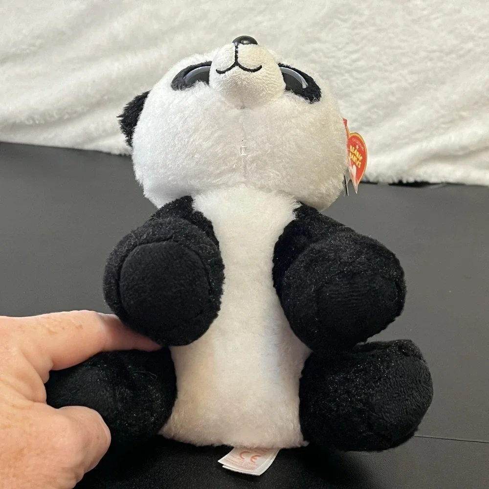 Ty BABOO Panda Bear Plush VelveTy Stuffed Animal Toy 2021 So Soft